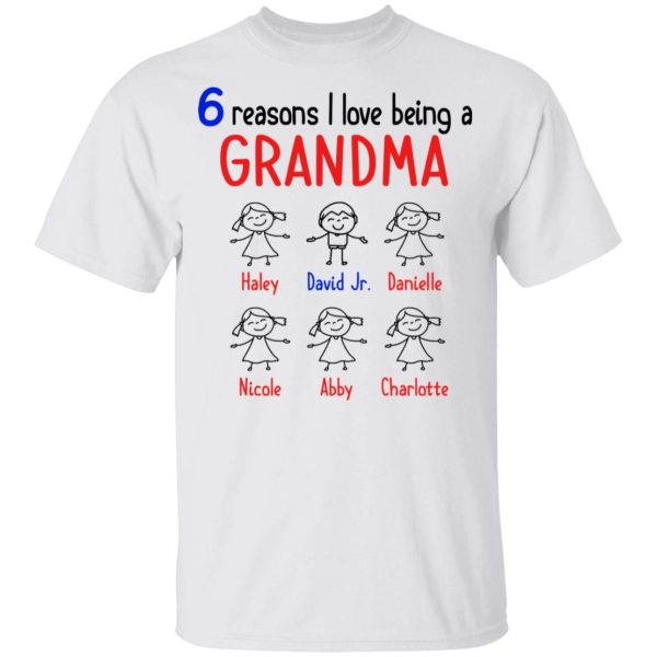 6 Reasons I Love Being a Grandma Youth T-Shirt –