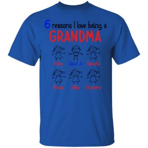 6 Reasons I Love Being a Grandma Youth T-Shirt - 1 6 Reasons I Love Being a Grandma Youth T Shirt 2