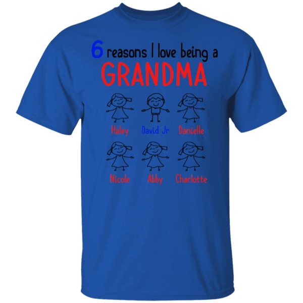 6 Reasons I Love Being a Grandma Youth T-Shirt –