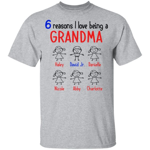 6 Reasons I Love Being a Grandma Youth T-Shirt –