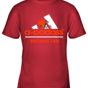 A Badass Cleveland Browns Mashup Adidas NFL Youth T Shirt 3