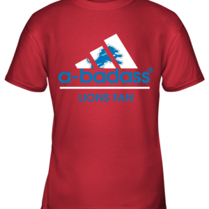 A Badass Detroit Lions Mashup Adidas NFL Youth T Shirt 3