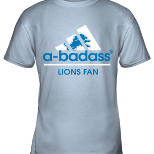 A Badass Detroit Lions Mashup Adidas NFL Youth T Shirt 5