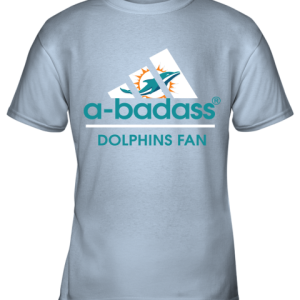 A Badass Miami Dolphins Mashup Adidas NFL Youth T Shirt 3