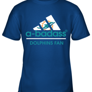 A Badass Miami Dolphins Mashup Adidas NFL Youth T Shirt 4