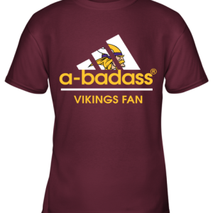 A Badass Minnesota Vikings Mashup Adidas NFL Youth T Shirt 1