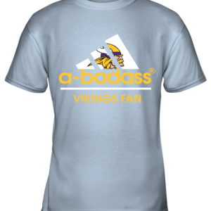 A Badass Minnesota Vikings Mashup Adidas NFL Youth T Shirt 4