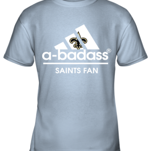 A Badass New Orleans Saints Mashup Adidas NFL Youth T Shirt 3