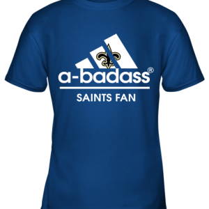 A Badass New Orleans Saints Mashup Adidas NFL Youth T Shirt 4
