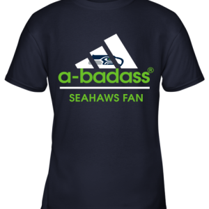 A Badass Seattle Seahawks Mashup Adidas NFL Youth T Shirt 3