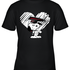 A Happy Christmas With Atlanta Falcons Snoopy Youth T Shirt 1
