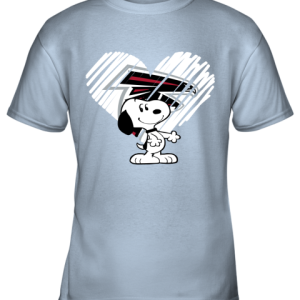 A Happy Christmas With Atlanta Falcons Snoopy Youth T Shirt 2
