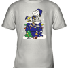 A Happy Christmas With Baltimore Ravens Snoopy Youth T-Shirt –