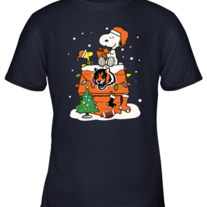 A Happy Christmas With Cincinnati Bengals Snoopy Youth T-Shirt - 1 A Happy Christmas With Cincinnati Bengals Snoopy Youth T Shirt 10