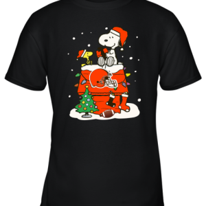 A Happy Christmas With Cleveland Browns Snoopy Youth T-Shirt - 3 A Happy Christmas With Cleveland Browns Snoopy Youth T Shirt 9