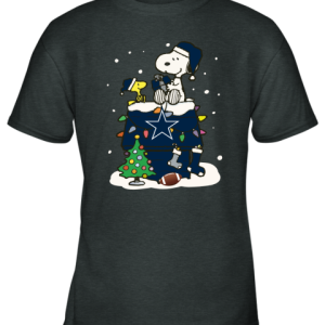 A Happy Christmas With Dallas Cowboys Snoopy Youth T Shirt 2