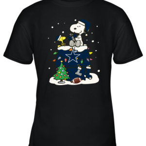 A Happy Christmas With Dallas Cowboys Snoopy Youth T Shirt 9