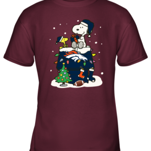 A Happy Christmas With Denver Broncos Snoopy Youth T Shirt 10