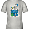 A Happy Christmas With Detroit Lions Snoopy Youth T-Shirt –