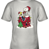 A Happy Christmas With Houston Texans Snoopy Youth T-Shirt –