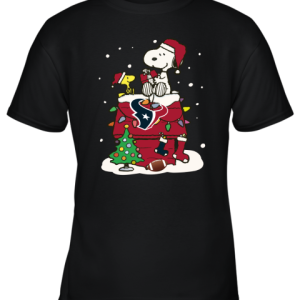 A Happy Christmas With Houston Texans Snoopy Youth T Shirt 9