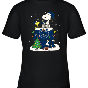 A Happy Christmas With Indianapolis Colts Snoopy Youth T Shirt 9