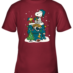 A Happy Christmas With Jacksonville Jaguars Snoopy Youth T Shirt 6