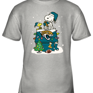 A Happy Christmas With Jacksonville Jaguars Snoopy Youth T Shirt 7