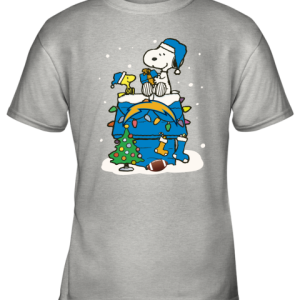 A Happy Christmas With Los Angeles Chargers Snoopy Youth T Shirt 7