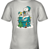 A Happy Christmas With Miami Dolphins Snoopy Shirts Youth T-Shirt –