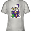 A Happy Christmas With Minnesota Vikings Snoopy Youth T-Shirt –