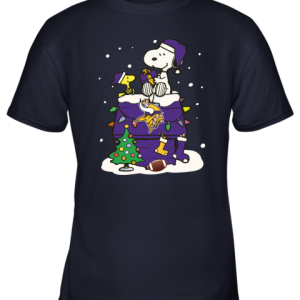 A Happy Christmas With Minnesota Vikings Snoopy Youth T-Shirt - 1 A Happy Christmas With Minnesota Vikings Snoopy Youth T Shirt 10