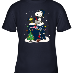 A Happy Christmas With New England Patriots Snoopy Youth T-Shirt - 1 A Happy Christmas With New England Patriots Snoopy Youth T Shirt 10