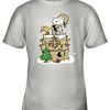 A Happy Christmas With New Orleans Saints Snoopy Youth T-Shirt –