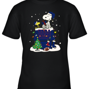 A Happy Christmas With New York Giants Snoopy Youth T-Shirt - 3 A Happy Christmas With New York Giants Snoopy Youth T Shirt 9