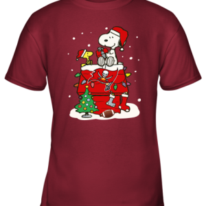 A Happy Christmas With Tampabay Buccaneers Snoopy Shirts Youth T-Shirt - 1 A Happy Christmas With Tampabay Buccaneers Snoopy Shirts Youth T Shirt 6