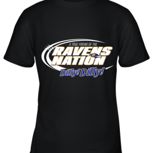 A True Friend Of The Ravens Nation Shirts Youth T-Shirt –
