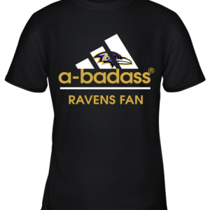A badass Baltimore Ravens Mashup Adidas NFL Shirts Youth T Shirt 1