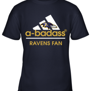 A badass Baltimore Ravens Mashup Adidas NFL Shirts Youth T Shirt 3