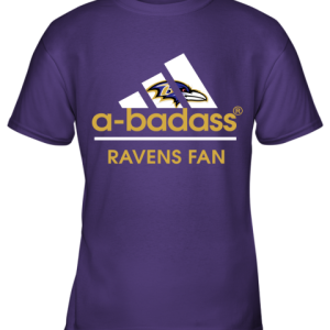 A badass Baltimore Ravens Mashup Adidas NFL Shirts Youth T Shirt 4