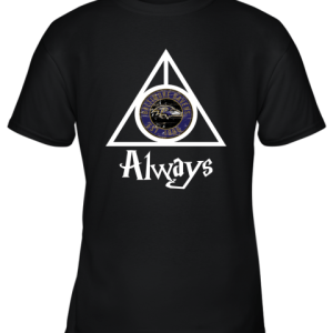 Always Love The Baltimore Ravens x Harry Potter Mashup Youth T-Shirt –