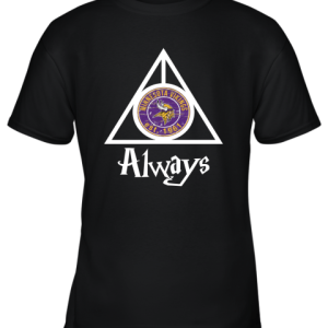Always Love The Minnesota Vikings x Harry Potter Mashup Youth T-Shirt –