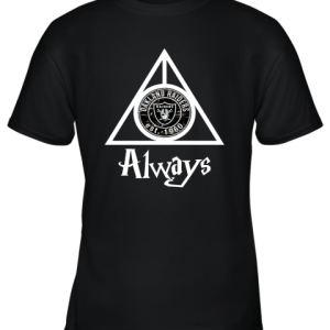 Always Love The Oakland Raiders x Harry Potter Mashup Youth T-Shirt –