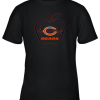 Apple Heartbeat Teacher Symbol Chicago Bears Youth T-Shirt –