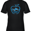Apple Heartbeat Teacher Symbol Detroit Lions Youth T-Shirt –