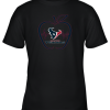 Apple Heartbeat Teacher Symbol Houston Texans Youth T-Shirt –