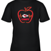 Apple Heartbeat Teacher Symbol Kansas city chiefs Youth T-Shirt –