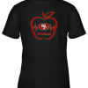 Apple Heartbeat Teacher Symbol San Francisco 49ers Youth T-Shirt –