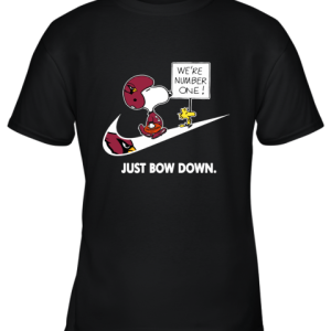 Arizona Cardinals Are Number One – Just Bow Down Snoopy Youth T-Shirt –