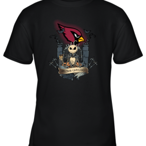 Arizona Cardinals Jack Skellington This Is Halloween NFL Youth T-Shirt –